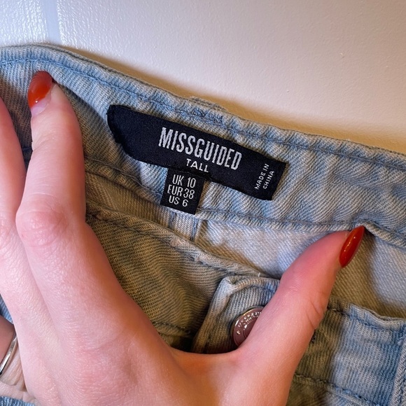 Missguided Jeans - Women's Tall Light Blue Denim Jeans (100% Cotton) - Picture 5 of 5